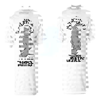 マナティーに気を取られる かわいい 海の動物 マナティー Tシャツ - Kawaiitshirt