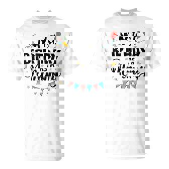 ママとしての私の1歳の誕生日パーティーイヤーを祝うママ Tシャツ - Kawaiitshirt