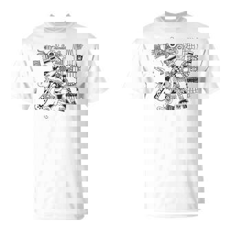 マヤの守護神テスカトリポカの戦士アステカインディアンメキシコ Tシャツ - Kawaiitshirt