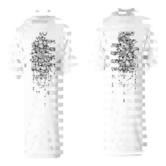 マンダラフラワー神聖幾何学フラクタルアート良い雰囲気 Tシャツ - Kawaiitshirt