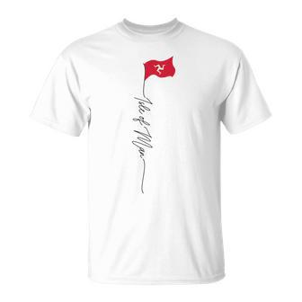 マン島の旗 マン島 マン島 愛国的な旗 Tシャツ - Kawaiitshirt