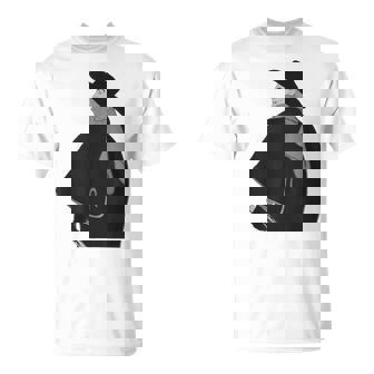 ミステリアスなクロークドクラシック紳士ヴィンテージノワールスタイル Tシャツ - Kawaiitshirt