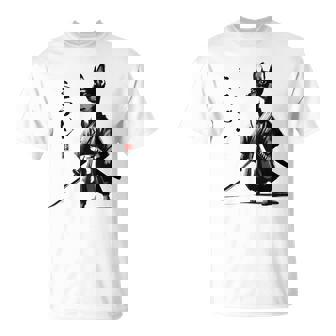 ミニチュアピンシャー 侍戦士 日本の浮世絵 アートドッグ Tシャツ - Kawaiitshirt