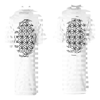 ミニマリスト フラワー オブ ライフ Tシャツ - Kawaiitshirt