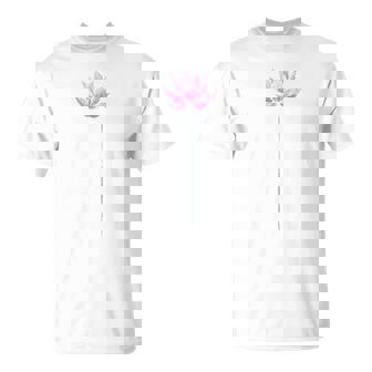 ヨガ エレガント 蓮の花 和書風 デザイン Tシャツ - Kawaiitshirt