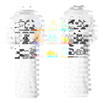 ヨガ動物のポジション 長袖tシャツ Tシャツ - Kawaiitshirt