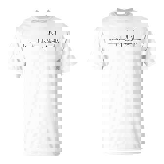 ヨットのハートビートグラフィック Tシャツ - Kawaiitshirt