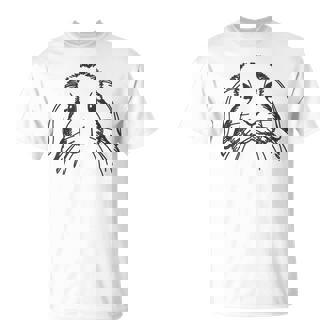 ラインアートダッドママラビット-ホーランドロップ Tシャツ - Kawaiitshirt