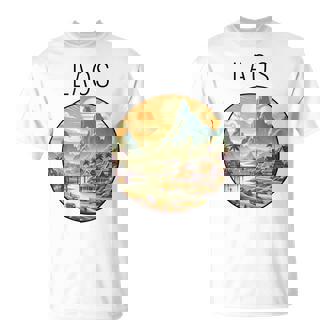 ラオスの風景 アールデコ Tシャツ - Kawaiitshirt