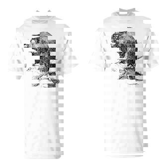 リアルなビーバースケッチ Tシャツ - Kawaiitshirt