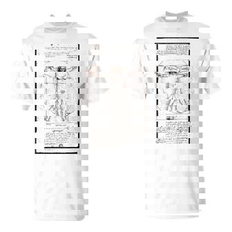 レオナルド・ダ・ヴィンチの「ヴィトルヴィア人」 オリジナル Tシャツ - Kawaiitshirt