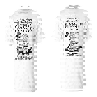 レトロ ケアンテリア コーヒー 面白い 犬 ママ コーヒー愛好家 Tシャツ - Kawaiitshirt