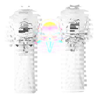 ローイング レトロウェーブ スカーリング 長袖tシャツ Tシャツ - Kawaiitshirt