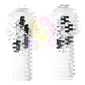ヴィンテージ パンジー 花 ガーデニング パンジー 恋人 Tシャツ - Kawaiitshirt