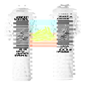 ヴィンテージ 枝豆 食べ物好き 週末は枝豆好きの人へ Tシャツ - Kawaiitshirt