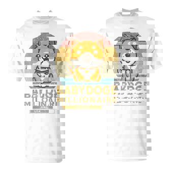 ヴィンテージ 面白い Baby Doge Millionaire Miner Baby Doge 長袖tシャツ Tシャツ - Kawaiitshirt