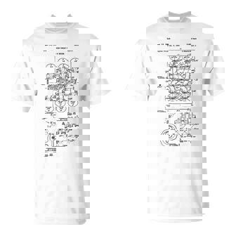 ヴィンテージエンジンブロックの青写真図–メンズカーグラフィック Tシャツ - Kawaiitshirt