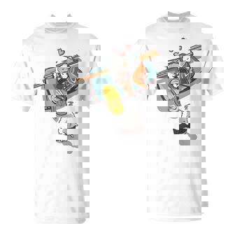 一緒に寝る 寿司 と 寝ぼける 寿司 たまご サーモン 穴子 Tシャツ - Kawaiitshirt