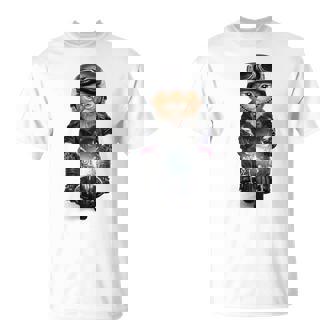 三毛猫 オレンジ猫 ねこ バイク ヘルメット Tシャツ - Kawaiitshirt