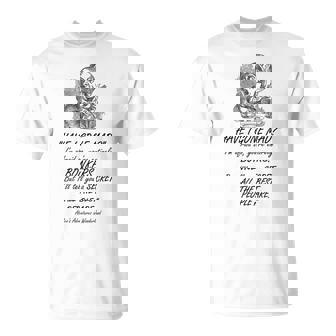 不思議の国のアリス マッドハッター デザイン Tシャツ - Kawaiitshirt