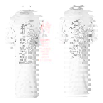 侍、日本の戦士の美徳-バックプリント Tシャツ - Kawaiitshirt