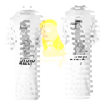 傘寿祝い 猫 ねこ ちゃんちゃんこ 男性 女性 猫好き 傘寿 お祝い 80歳 かわいい おもしろ ベージュ猫 Tシャツ - Kawaiitshirt