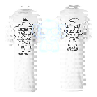 動物かわいいシンプルなサングラスをかけた小さな象の赤ちゃん Tシャツ - Kawaiitshirt