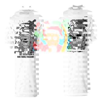 北極を再び暖かく 面白い トランプ ホットココアトロピック 長袖tシャツ Tシャツ - Kawaiitshirt