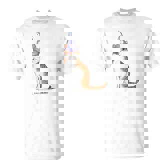 古希祝い 猫好き 男性 女性 古希 お祝い 70歳 かわいい ねこ おしゃれ 猫 紫色 Tシャツ - Kawaiitshirt