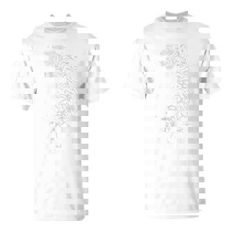 吠える虎 日本の浮世絵スタイル Tシャツ - Kawaiitshirt