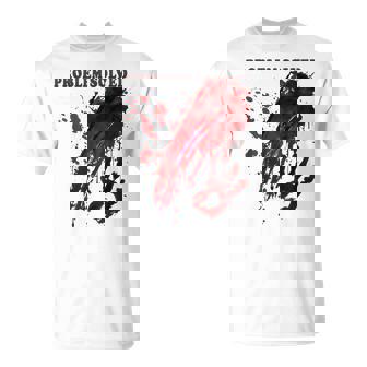 問題解決 血まみれのシャツ 血まみれのホラー Tシャツ - Kawaiitshirt