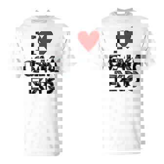 大阪万博 関西万博 記念 I Love Osaka Expo グッズ お土産 本 プレゼント メンズ レディース 長袖tシャツ Tシャツ - Kawaiitshirt