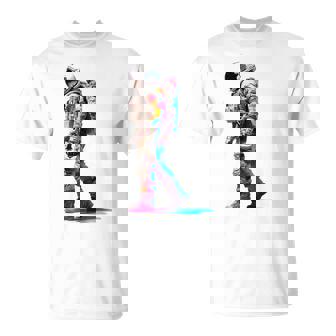 宇宙飛行士 宇宙モチーフ カラフル 宇宙飛行士 Tシャツ - Kawaiitshirt