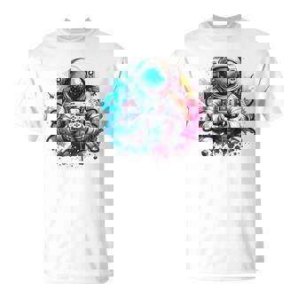 宇宙飛行士宇宙ギフト 科学ギフト 面白い宇宙ゲーマー Tシャツ - Kawaiitshirt