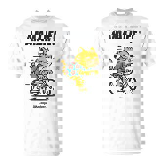 尼崎を走るチャリ猫 Tシャツ - Kawaiitshirt