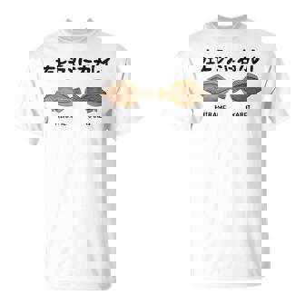 左ヒラメに右カレイ Hirame Karei 魚好き 願掛け 釣り好き 海釣り 趣味 おもしろ ネタ 趣味釣り 船 釣り Tシャツ - Kawaiitshirt