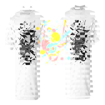 幾何学 抽象 カラフル アート グラフィック 幾何学模様 Tシャツ - Kawaiitshirt