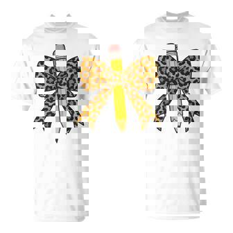 弓鉛筆 ヒョウ柄 初日 新学期 長袖tシャツ Tシャツ - Kawaiitshirt