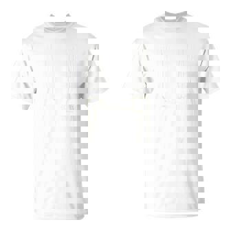 必死にこらえるねこ バックプリント Tシャツ - Kawaiitshirt