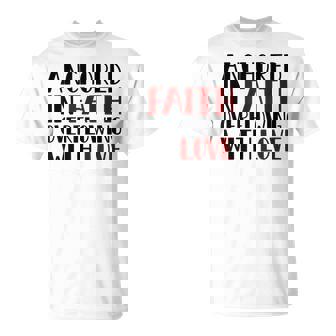 愛にあふれた信仰に定着するキリスト教バレンタイン。 Tシャツ - Kawaiitshirt