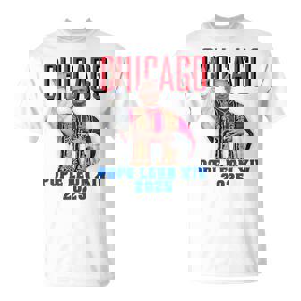 教皇レオンxiv 2025 – シカゴ初のアメリカ教皇デザイン Tシャツ - Kawaiitshirt