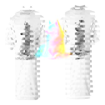 日本スピッツ 犬 モチーフ ペットアート 日本スピッツ Tシャツ - Kawaiitshirt