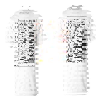 昆虫コレクション種ヴィンテージバグチャート昆虫学 Tシャツ - Kawaiitshirt