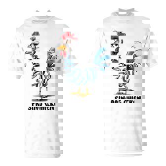 春のチキンチキンポゴスティックファニーチキン Tシャツ - Kawaiitshirt