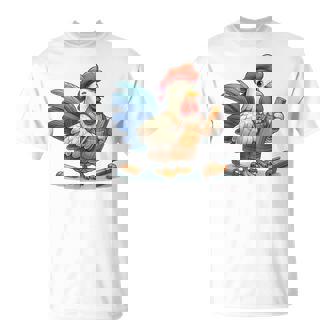 木彫りの鶏、かわいいデザイン Tシャツ - Kawaiitshirt