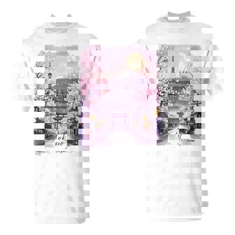 東京 日本 桜 夜景 お土産 Tシャツ - Kawaiitshirt
