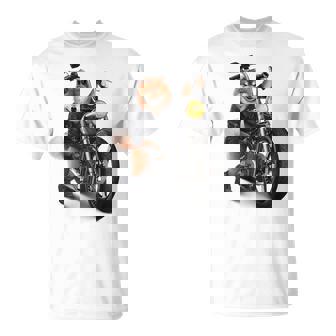 柴犬 いばけん 犬 バイク バイカー Tシャツ - Kawaiitshirt