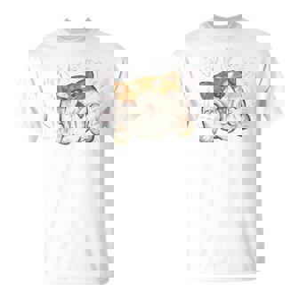 柴犬 かわいい いぬ 子犬 ペット おもしろ 動物 アート イラスト 長袖tシャツ Tシャツ - Kawaiitshirt