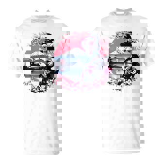 桜 さくら 芸者 富士山 日本のグラフィック Tシャツ - Kawaiitshirt