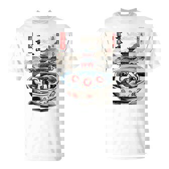 浮世絵ジャパン オカルトホラー ハロウィン 妖怪ラーメン エステ Tシャツ - Kawaiitshirt